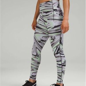 Lululemon Swift Speed High-Rise Tight Paint Glide Warp Multi